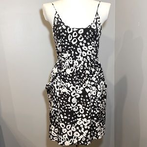 ELIOT by Anthropologie Silk Mini Dress in Modern Print Size 4